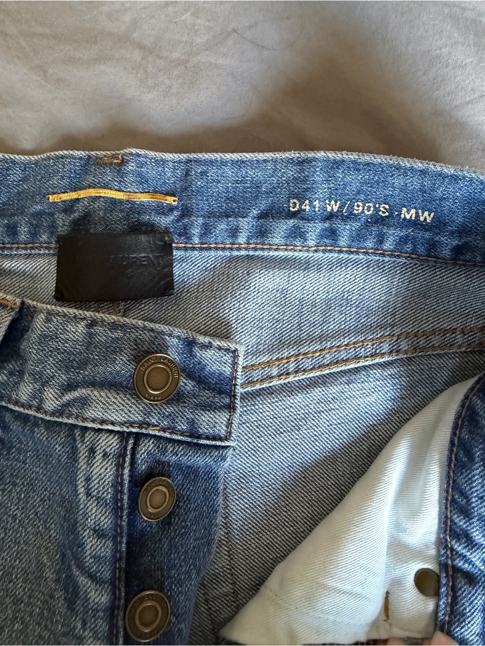 Saint Laurent Light Blue Denim Jeans - Picture 4 of 9
